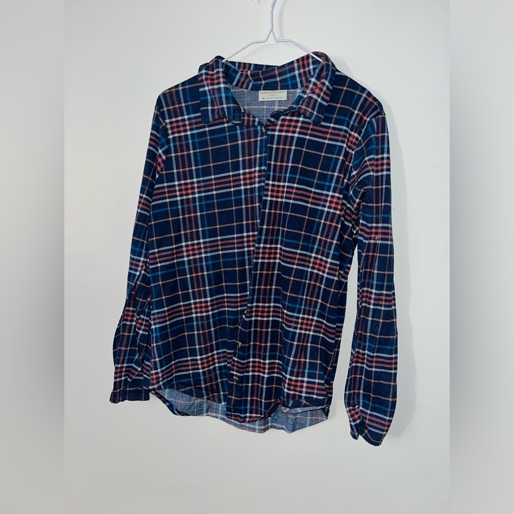 Women’s Long Sleeve Plaid Button up/Cardigan size XL